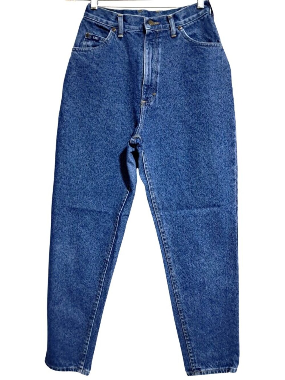Vintage Lee Jeans Womens Size 12 M High Waisted Blue‎ Denim Cowgirl Rodeo Ranch